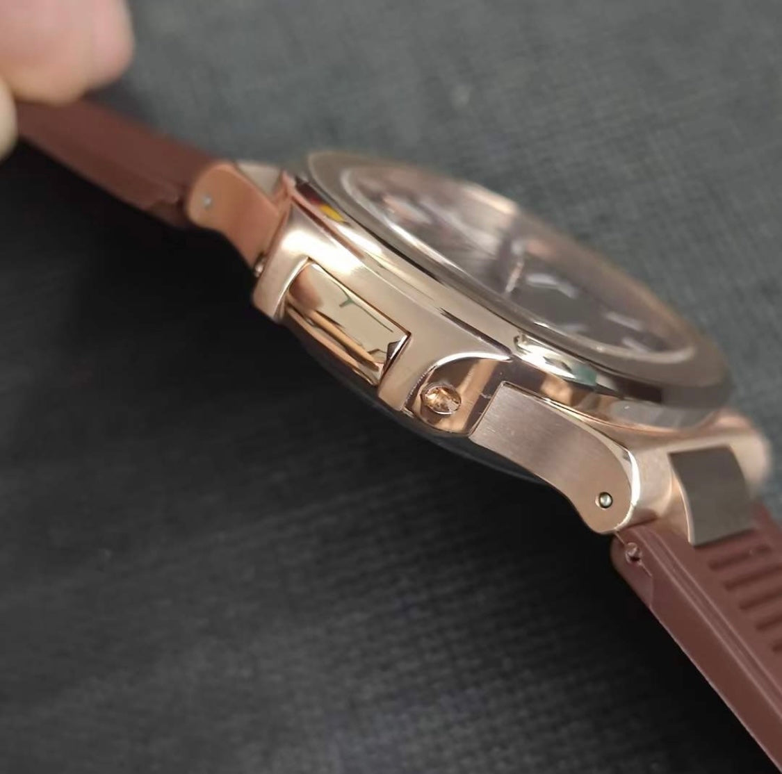 Seiko Rose Gold Gradient Brown Dial (Strap)