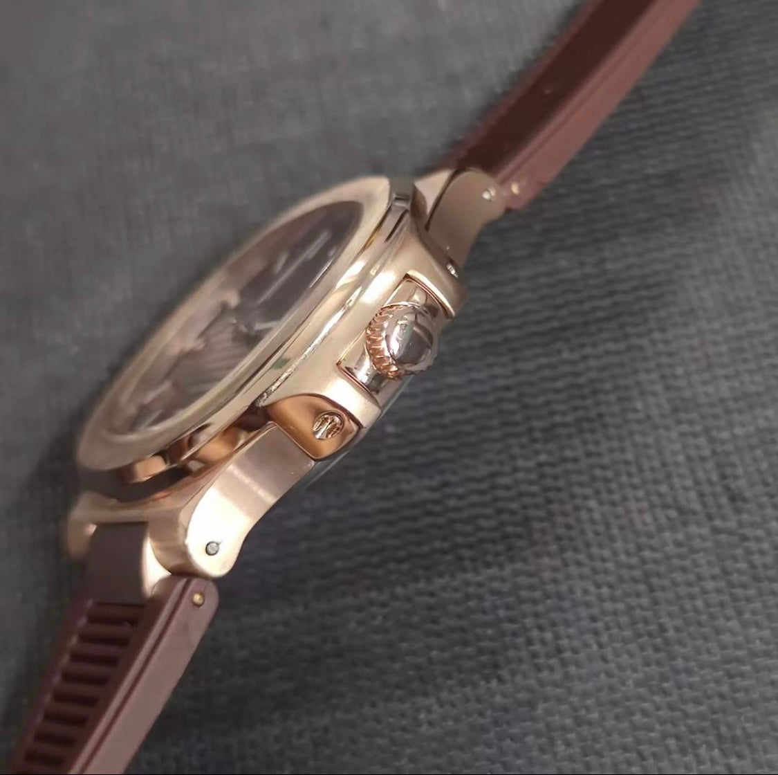 Seiko Rose Gold Gradient Brown Dial (Strap)