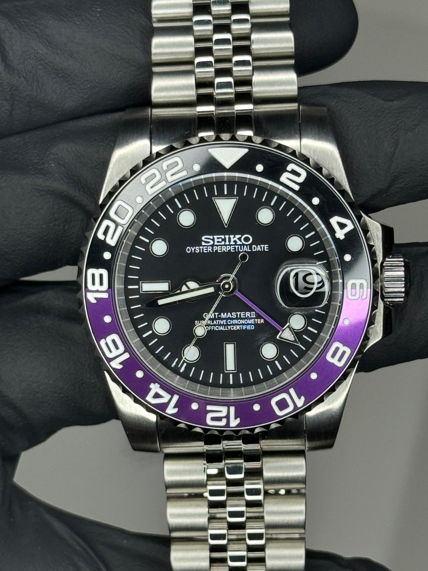 39mm Seiko Purple Submainer